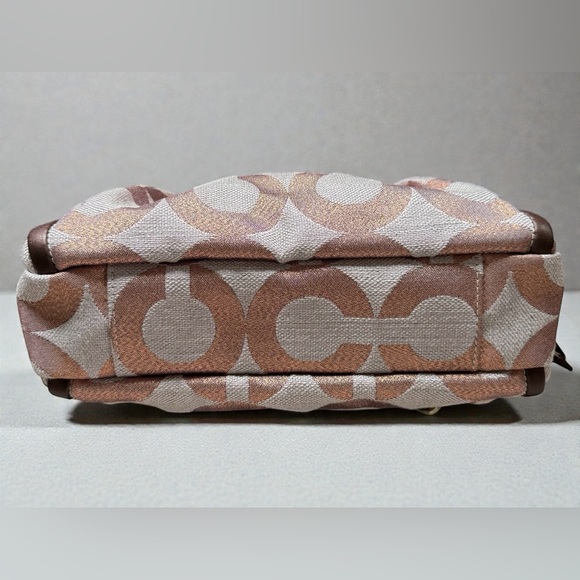 Vintage Coach Parker Handbag with Kiss Lock in Rose Op Art - Picture 5 of 7